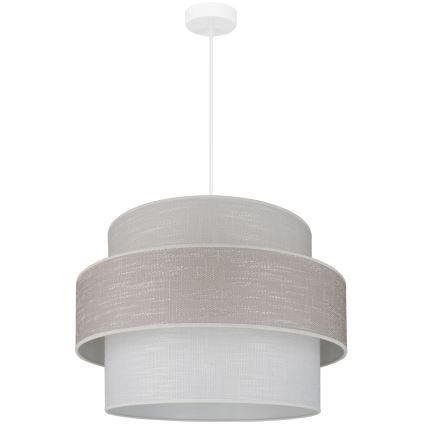 Brilagi - Luster na sajli DOVER SPACE 1xE27/15W/230V, prečnik 50 cm, siva/krem