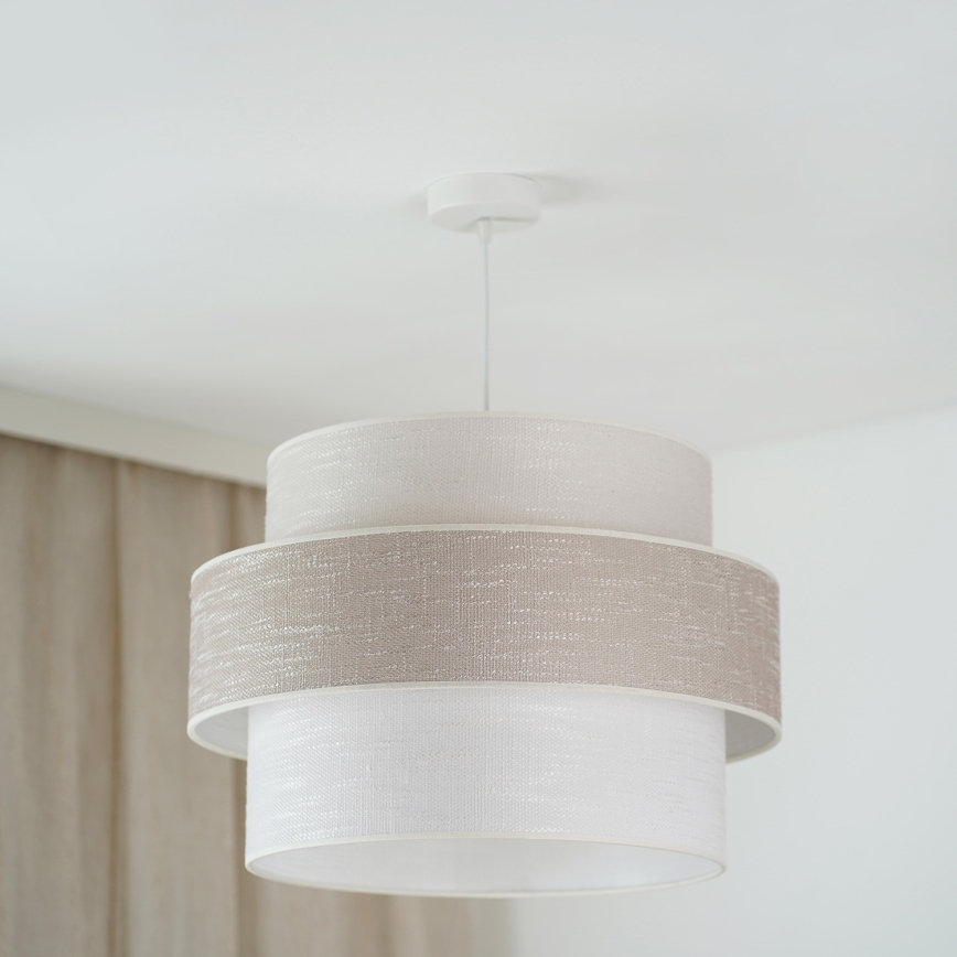 Brilagi - Luster na sajli DOVER SPACE 1xE27/15W/230V, prečnik 50 cm, siva/krem