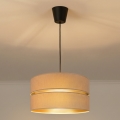 Brilagi - Luster na sajli DUO-DUO 1xE27/60W/230V, prečnik 40 cm, bež/zlatna