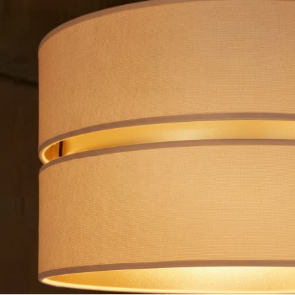Brilagi - Luster na sajli DUO-DUO 1xE27/60W/230V, prečnik 40 cm, bež/zlatna