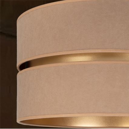 Brilagi - Luster na sajli DUO-DUO 1xE27/60W/230V, prečnik 40 cm, bež/zlatna