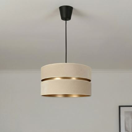 Brilagi - Luster na sajli DUO-DUO 1xE27/60W/230V Ø 40 cm krem/zlatna
