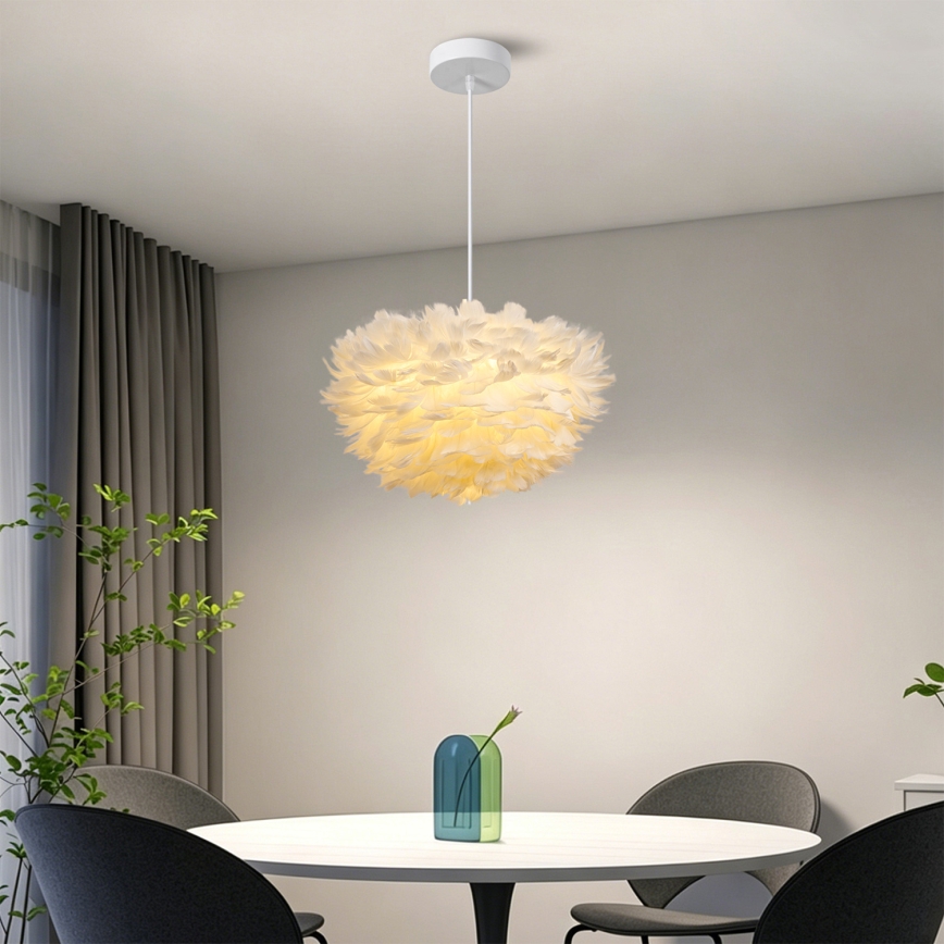 BRILAGI - Luster na sajli FEATHER 3xE27/40W/230V Ø 40 cm bela