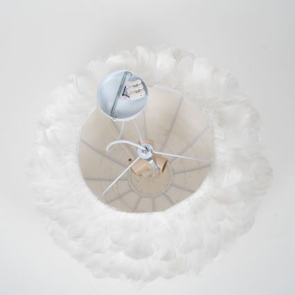 BRILAGI - Luster na sajli FEATHER 3xE27/40W/230V Ø 50 cm bela