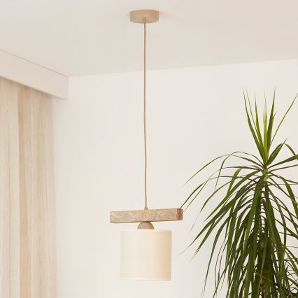 Brilagi - Luster na sajli FOREST 1xE27/15W/230V borovina/braon/krem