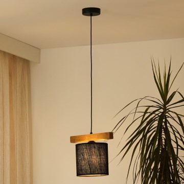 Brilagi - Luster na sajli FOREST 1xE27/15W/230V borovina/crna