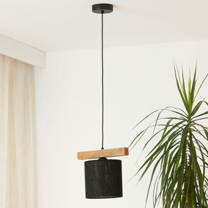 Brilagi - Luster na sajli FOREST 1xE27/15W/230V borovina/crna