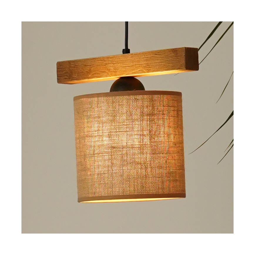 Brilagi - Luster na sajli FOREST 1xE27/15W/230V borovina/smeđa/crna