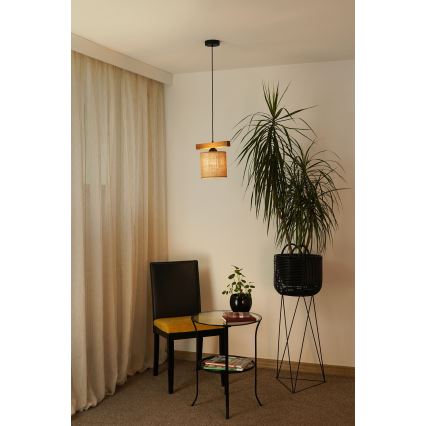 Brilagi - Luster na sajli FOREST 1xE27/15W/230V borovina/smeđa/crna