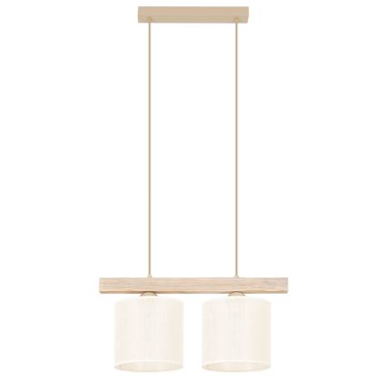 Brilagi - Luster na sajli FOREST 2xE27/15W/230V borovina/braon/krem