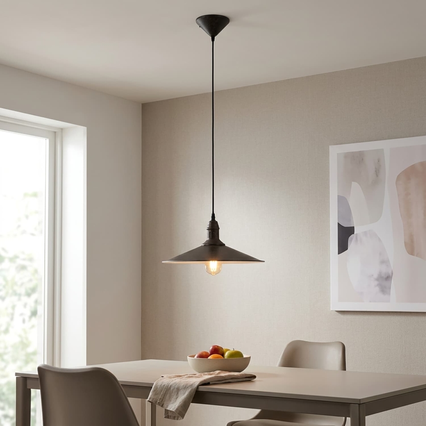 BRILAGI - Luster na sajli FORGE 1xE27/60W/230V prečnik 36 cm braon