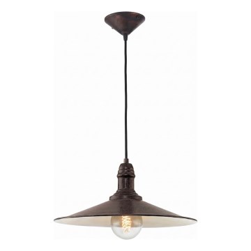 Brilagi - Luster na sajli FORGE 1xE27/60W/230V prečnik 36 cm crni
