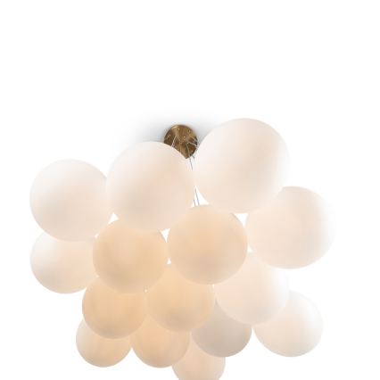 Brilagi - Luster na sajli GLOBE 15xE14/15W/230V bela