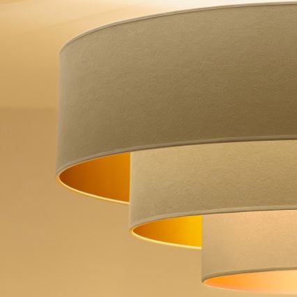 Brilagi - Luster na sajli LUNETA 1xE27/60W/230V, prečnik 40 cm, krem/zlatna