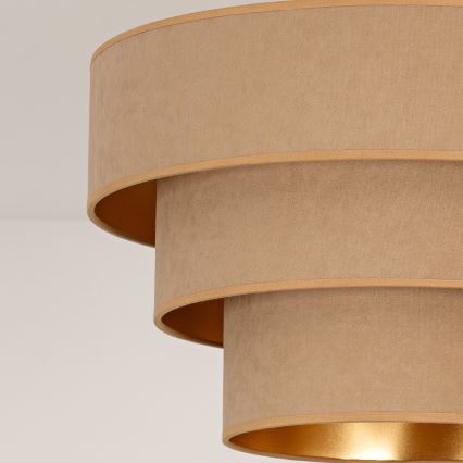 Brilagi - Luster na sajli LUNETA 1xE27/60W/230V Ø 40 cm bež/zlatna