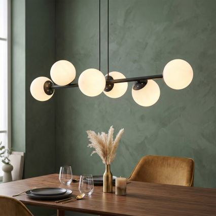 Brilagi - Luster na sajli MALONY 6xE14/20W/230V crni