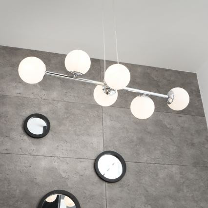Brilagi - Luster na sajli MALONY 6xE14/20W/230V sjajni hrom
