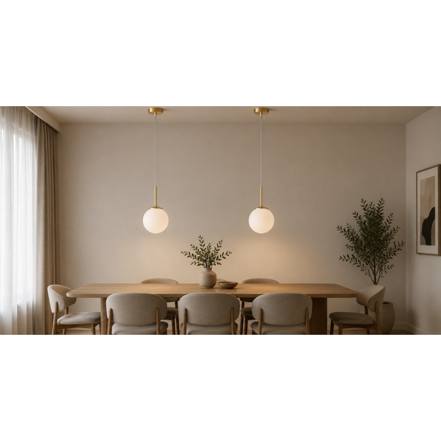BRILAGI - Luster na sajli MILO 1xE27/60W/230V zlatna