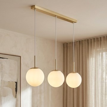 Brilagi - Luster na sajli MILO 3xE27/60W/230V zlatna