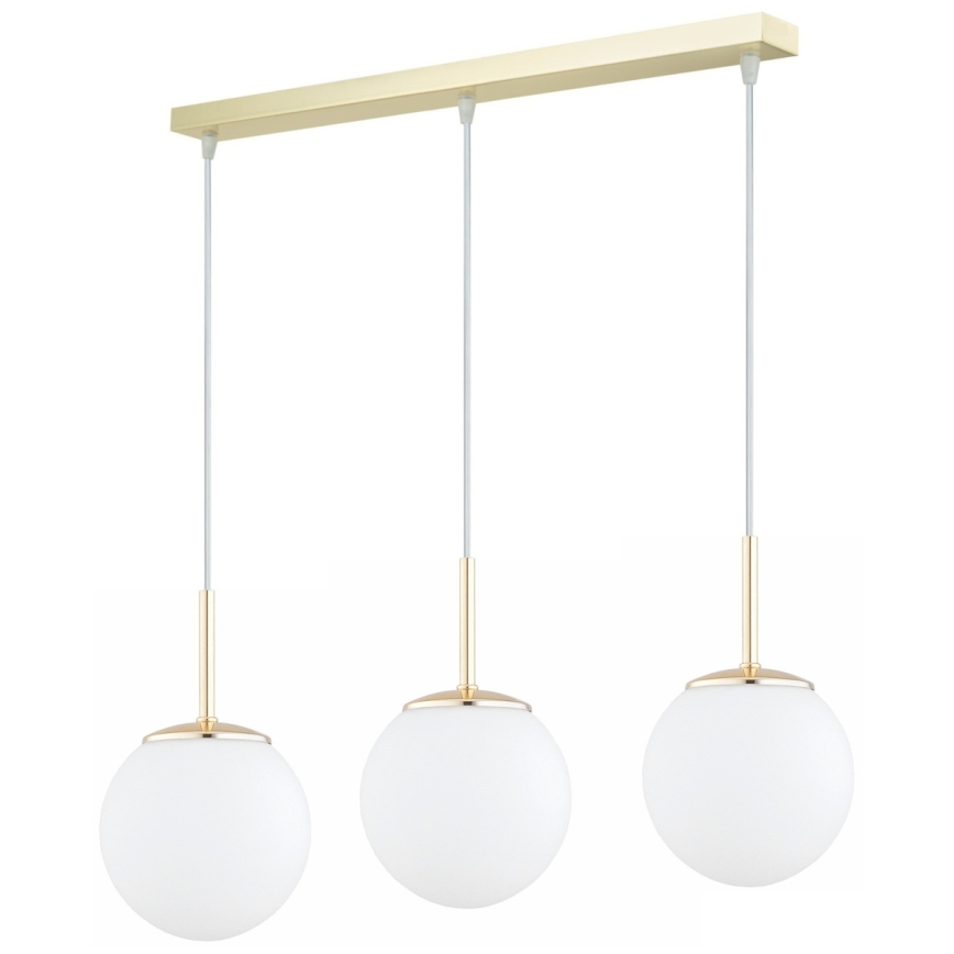 Brilagi - Luster na sajli MILO 3xE27/60W/230V zlatna