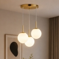 Brilagi - Luster na sajli MILO 3xE27/60W/230V zlatna