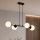 Brilagi - Luster na sajli MILO 4xE27/60W/230V crna