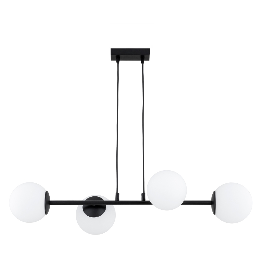 Brilagi - Luster na sajli MILO 4xE27/60W/230V crna