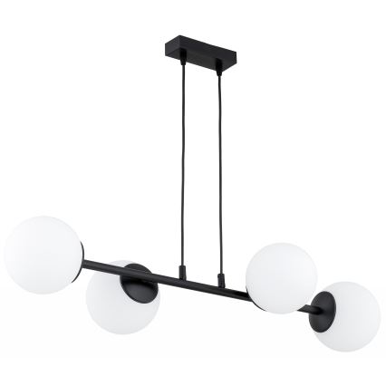 Brilagi - Luster na sajli MILO 4xE27/60W/230V crna