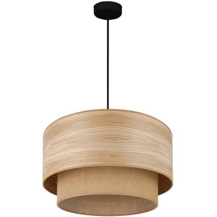 Brilagi - Luster na sajli MONTANA BOHO 1xE27/15W/230V prečnik 45 cm braon/crna