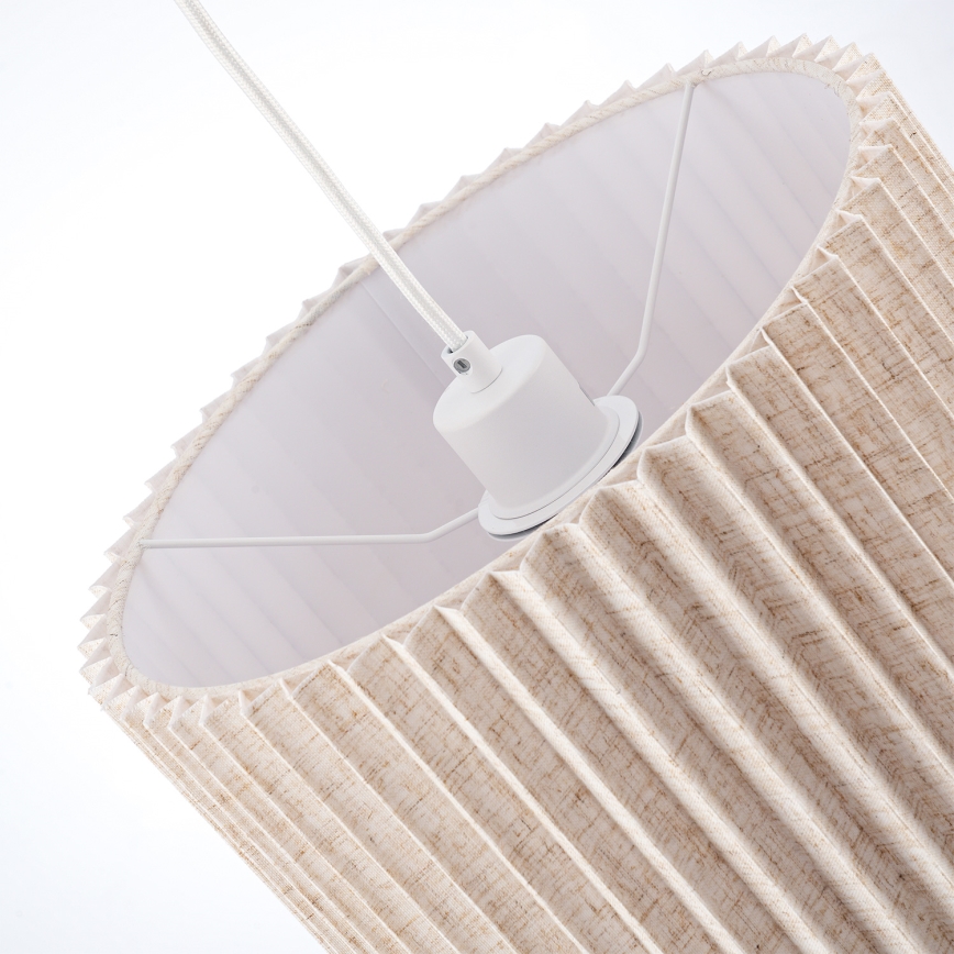 Brilagi - Luster na sajli NORDIC WAVE 1xE27/15W/230V prečnik 32 cm lan/bela