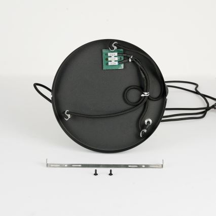 Brilagi - Luster na sajli NORDIC WAVE 3xE27/15W/230V prečnik 38 cm lan/crna