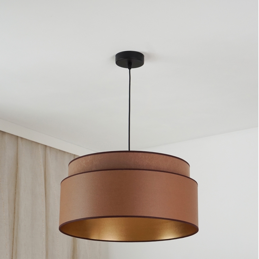 Brilagi - Luster na sajli OREGON VEGE 1xE27/15W/230V prečnik 45 cm braon