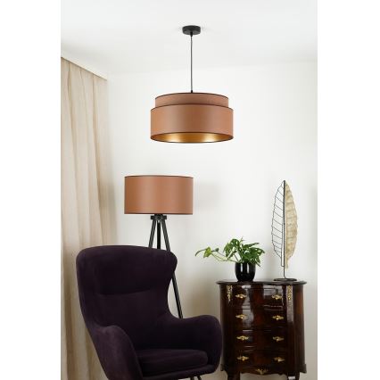 Brilagi - Luster na sajli OREGON VEGE 1xE27/15W/230V prečnik 45 cm braon