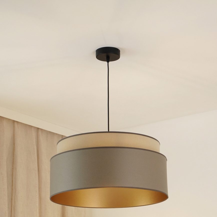 Brilagi - Luster na sajli OREGON VEGE 1xE27/15W/230V Ø 45 cm siva