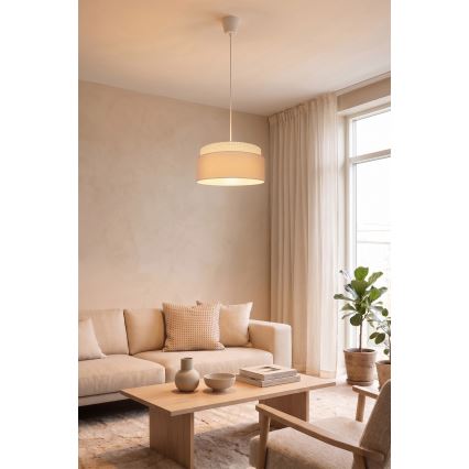 BRILAGI - Luster na sajli PADOVA 1xE27/60W/230V, prečnik 40 cm, krem