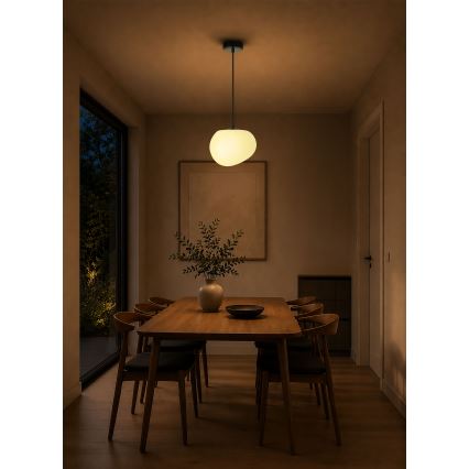 BRILAGI - Luster na sajli PEBBLES 1xE27/40W/230V prečnik 20 cm crna
