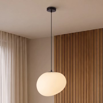 BRILAGI - Luster na sajli PEBBLES 1xE27/40W/230V prečnik 30 cm crna