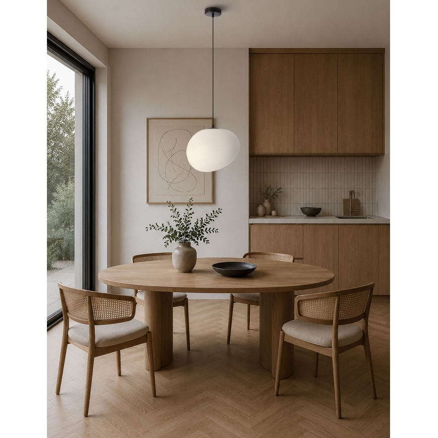 BRILAGI - Luster na sajli PEBBLES 1xE27/40W/230V prečnik 30 cm crna