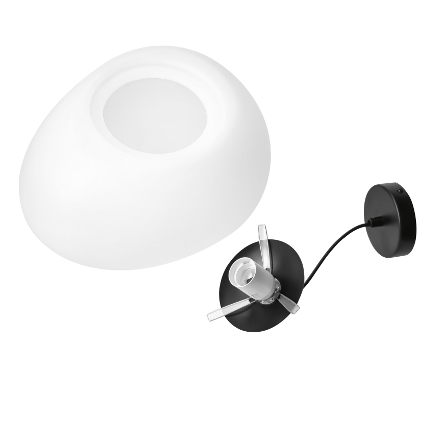 BRILAGI - Luster na sajli PEBBLES 1xE27/40W/230V prečnik 40 cm crna