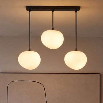 BRILAGI - Luster na sajli PEBBLES 3xE27/40W/230V crna