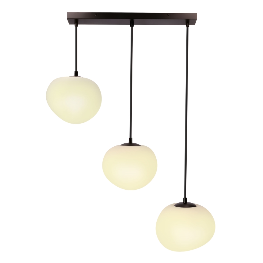 BRILAGI - Luster na sajli PEBBLES 3xE27/40W/230V crna