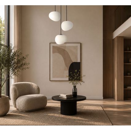 BRILAGI - Luster na sajli PEBBLES 3xE27/40W/230V prečnik 42 cm crna