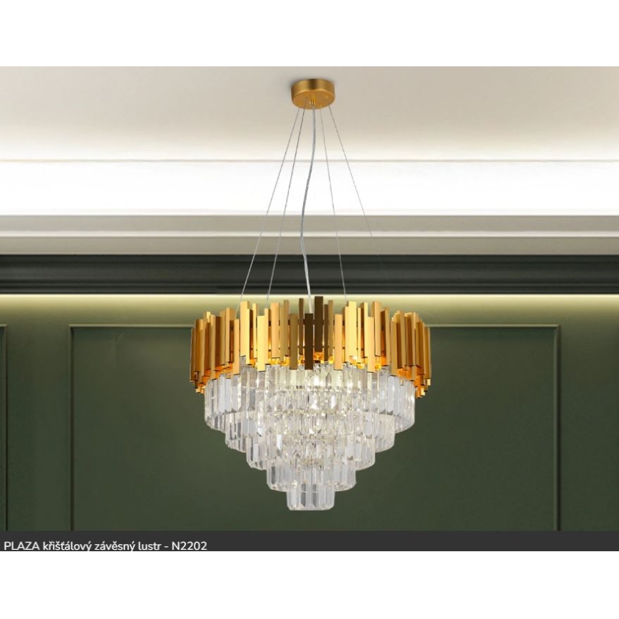 Brilagi - Luster na sajli PLAZA 9xE14/40W/230V Ø 60 cm