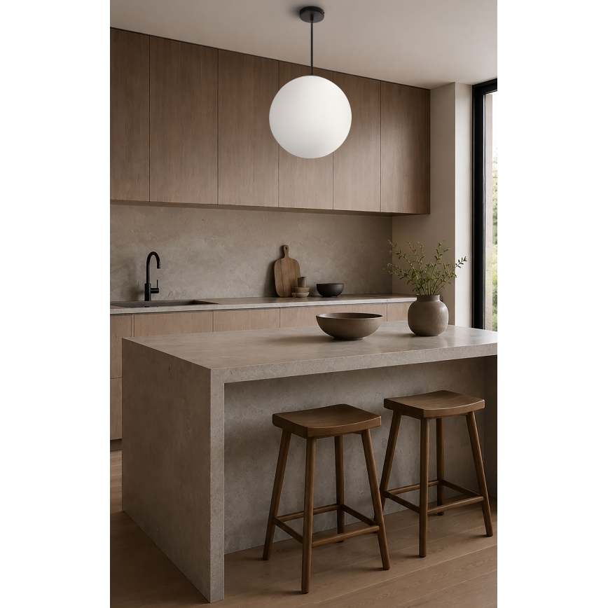 BRILAGI - Luster na sajli POLOS 1xE27/40W/230V prečnik 30 cm crna