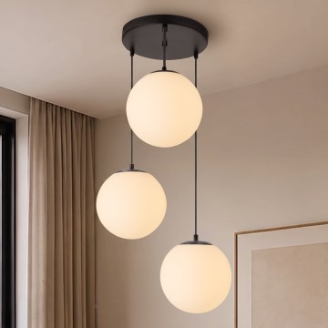 BRILAGI - Luster na sajli POLOS 3xE27/40W/230V prečnik 42 cm crna