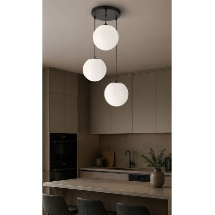BRILAGI - Luster na sajli POLOS 3xE27/40W/230V prečnik 42 cm crna