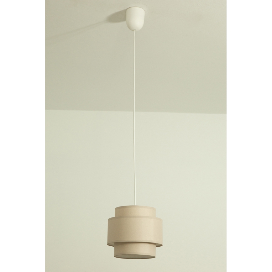 Brilagi - Luster na sajli RESNA 1xE27/60W/230V, prečnik 20 cm, bež