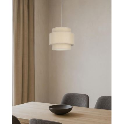 Brilagi - Luster na sajli RESNA 1xE27/60W/230V, prečnik 20 cm, bež