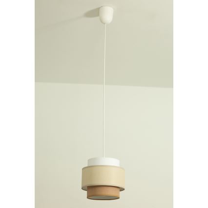 Brilagi - Luster na sajli RESNA 1xE27/60W/230V prečnik 20 cm krem/bež