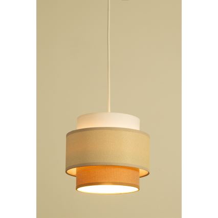 Brilagi - Luster na sajli RESNA 1xE27/60W/230V prečnik 20 cm krem/bež